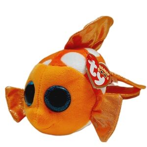 🍒4 for $20🍒 TY Beanie Baby Boos Sami the Goldfish Plush Soft Kids Toy